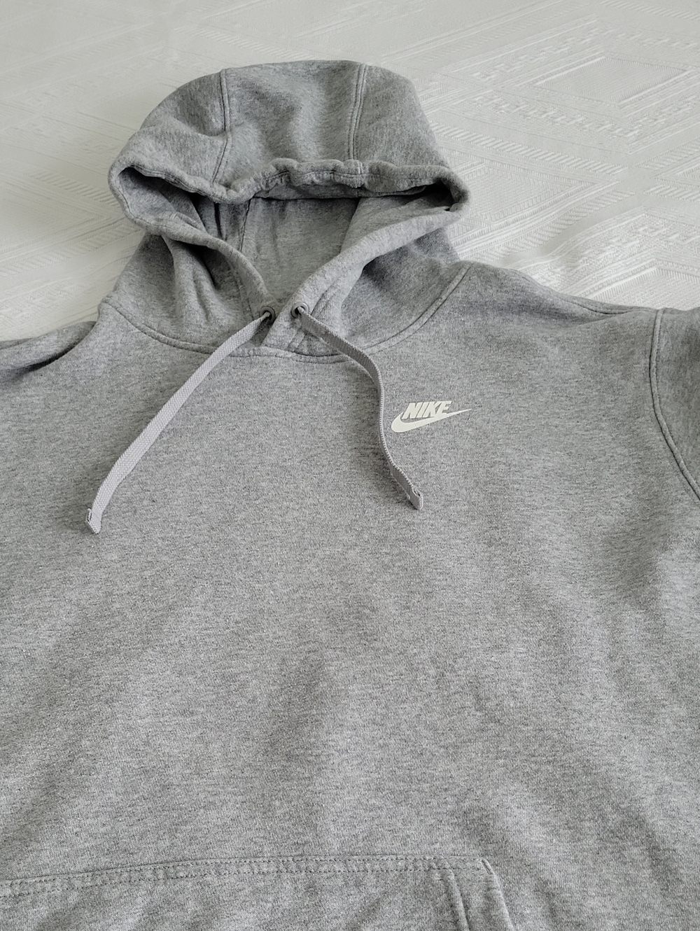 Nike Grey Hooded Pullover Sweatshirt